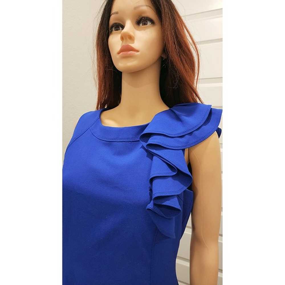 Royal Blue, Calvin Klein, Ruffled Shoulder Pre-ow… - image 3