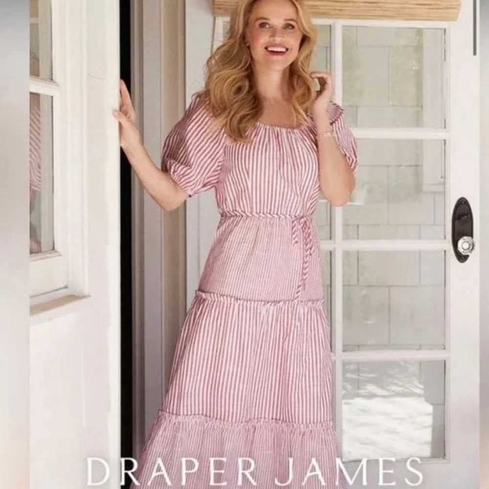 DRAPER JAMES RSVP Short Sleeve Tiered Maxi Dress - image 2