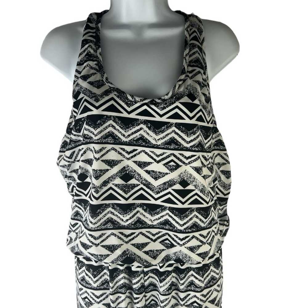 Magic Tank Jumpsuit Southerwestern Black & White … - image 3