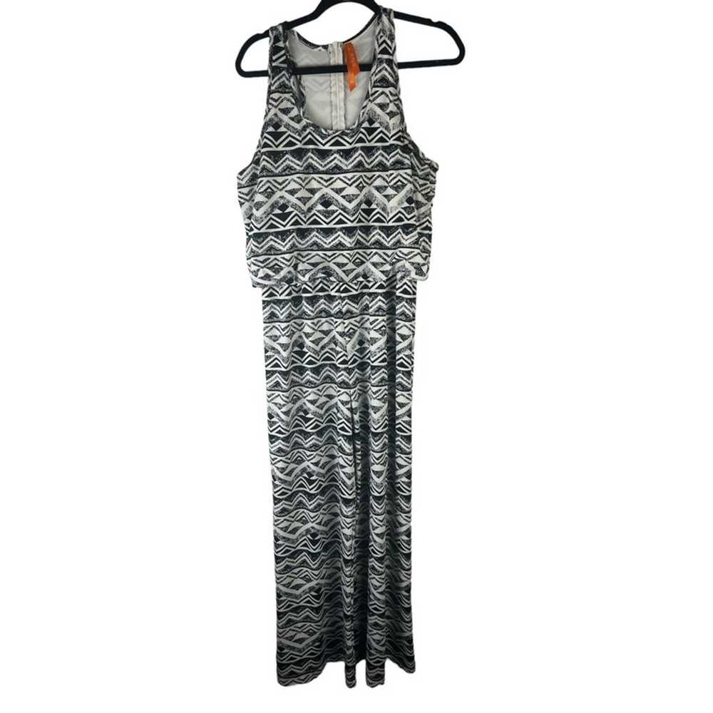 Magic Tank Jumpsuit Southerwestern Black & White … - image 5