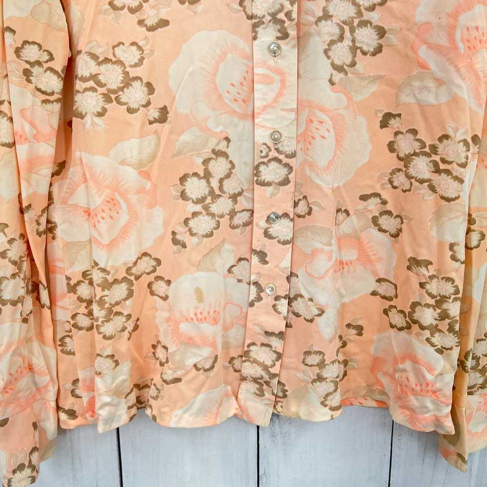 Shirt Rack MEDIUM American VINTAGE Floral Shirt p… - image 4