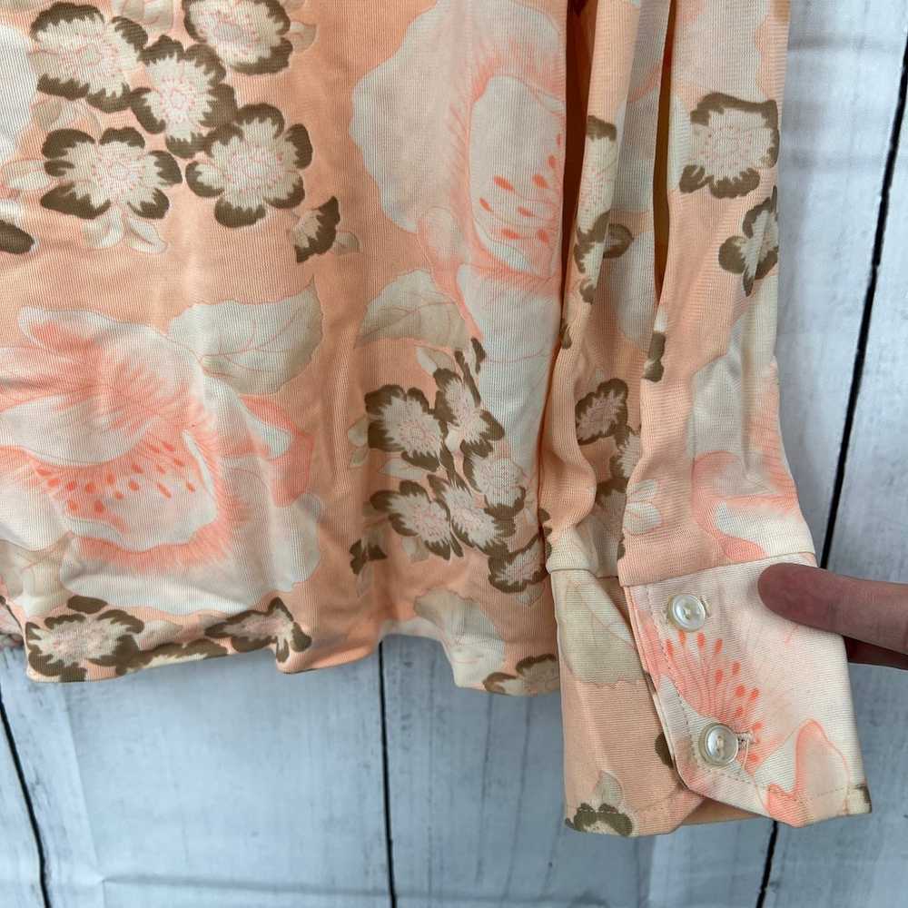 Shirt Rack MEDIUM American VINTAGE Floral Shirt p… - image 5