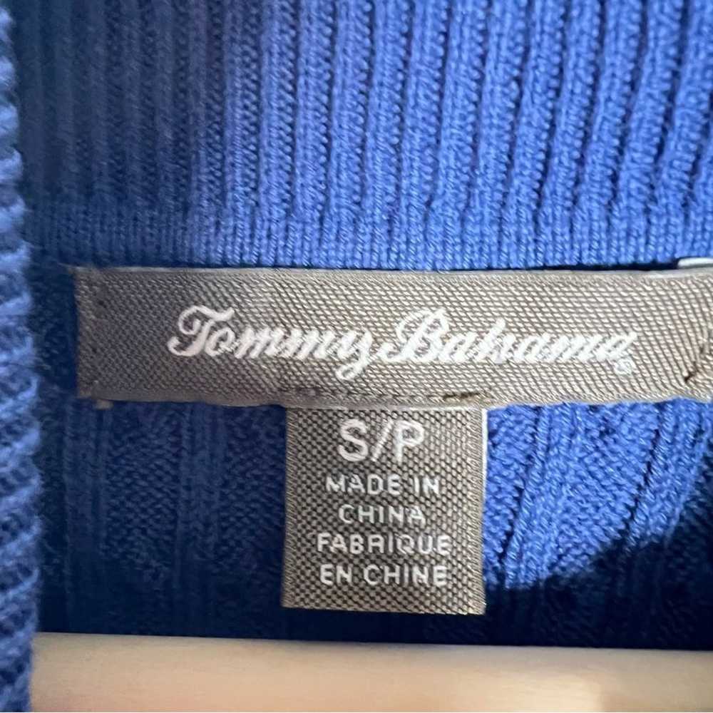 Tommy Bahama royal blue cable knit sleeveless swe… - image 2