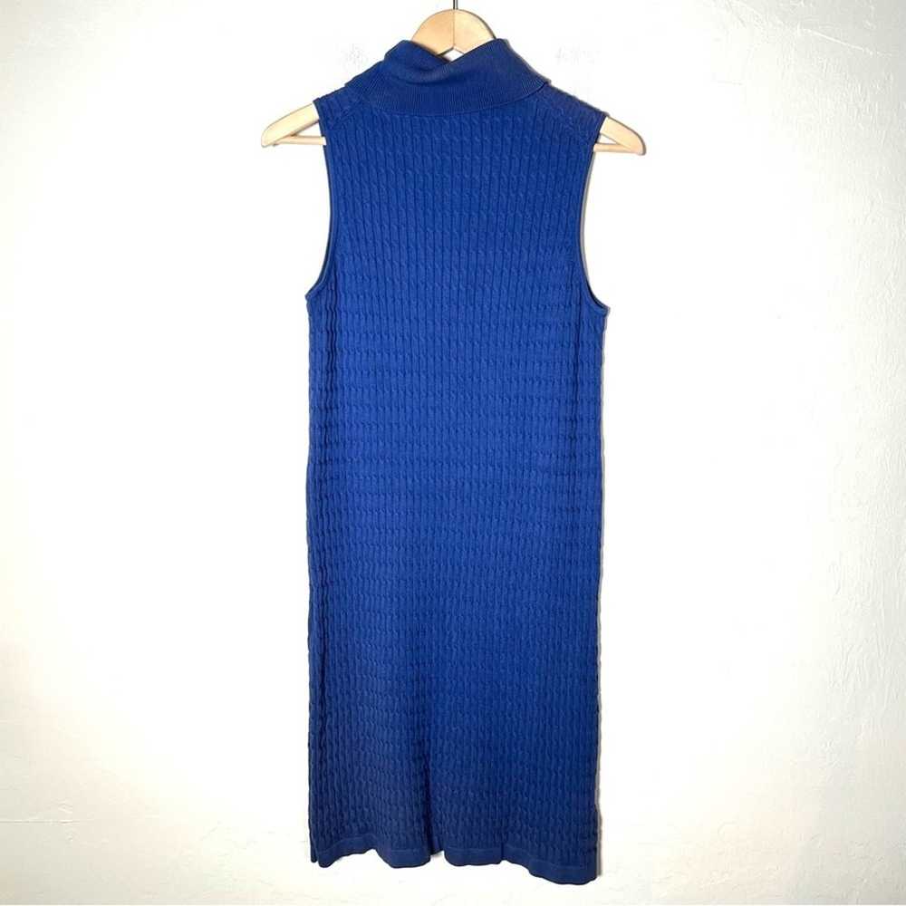 Tommy Bahama royal blue cable knit sleeveless swe… - image 4