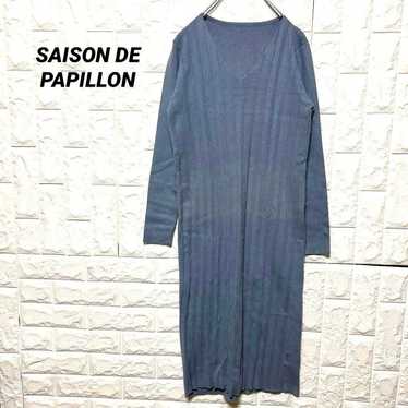 Outlet Papillon Gray Ribbed Dress