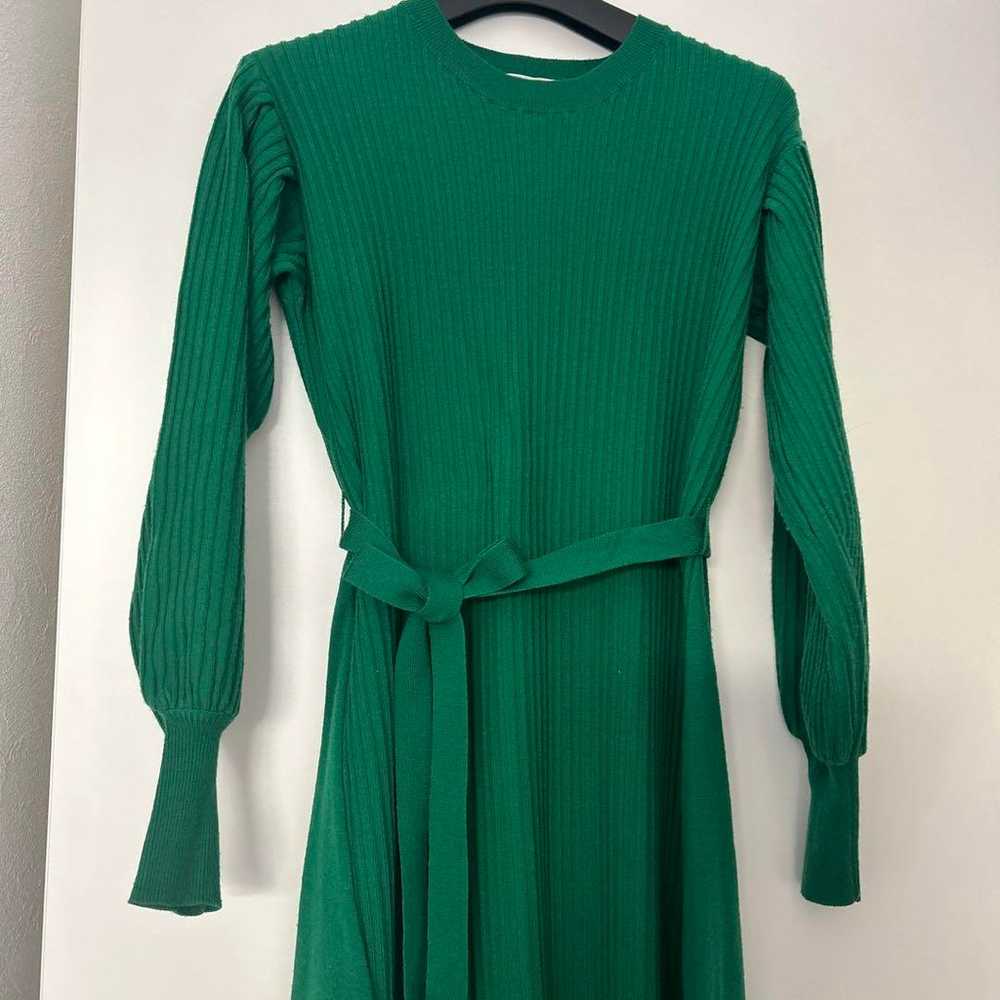 OPAQUE Knit Long Dress - Green - image 3