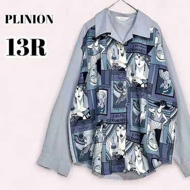 4112【PLINION】Art-style Printed Blouse Made in Jap… - image 1