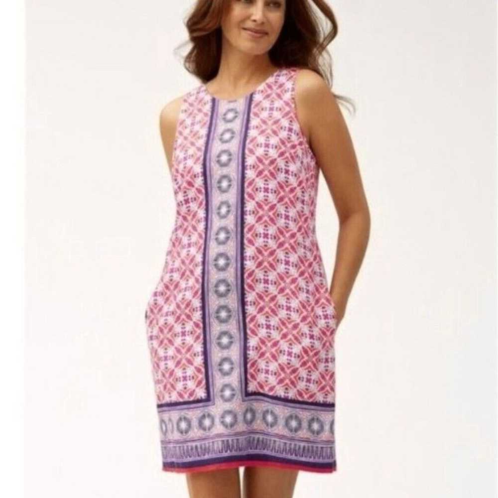 Tommy Bahama Paradise Pink Tropical Terrazza Line… - image 1