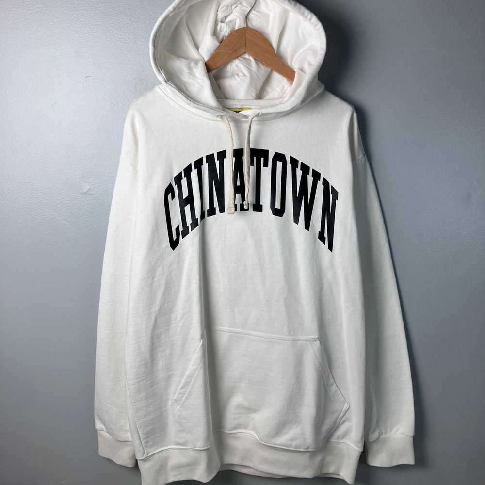 Streetwear Chinatown Market White Spell Out Heavy… - image 2