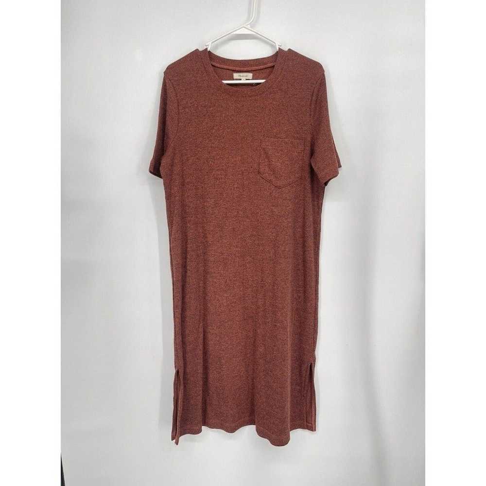 MADEWELL WOMEN'S HEATHER RUSTY SHORT SLEEVE RIBBE… - image 1