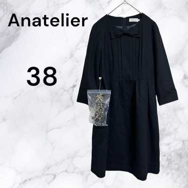 【513】Anatelier Dress - Black with Ribbon and Belt - image 1