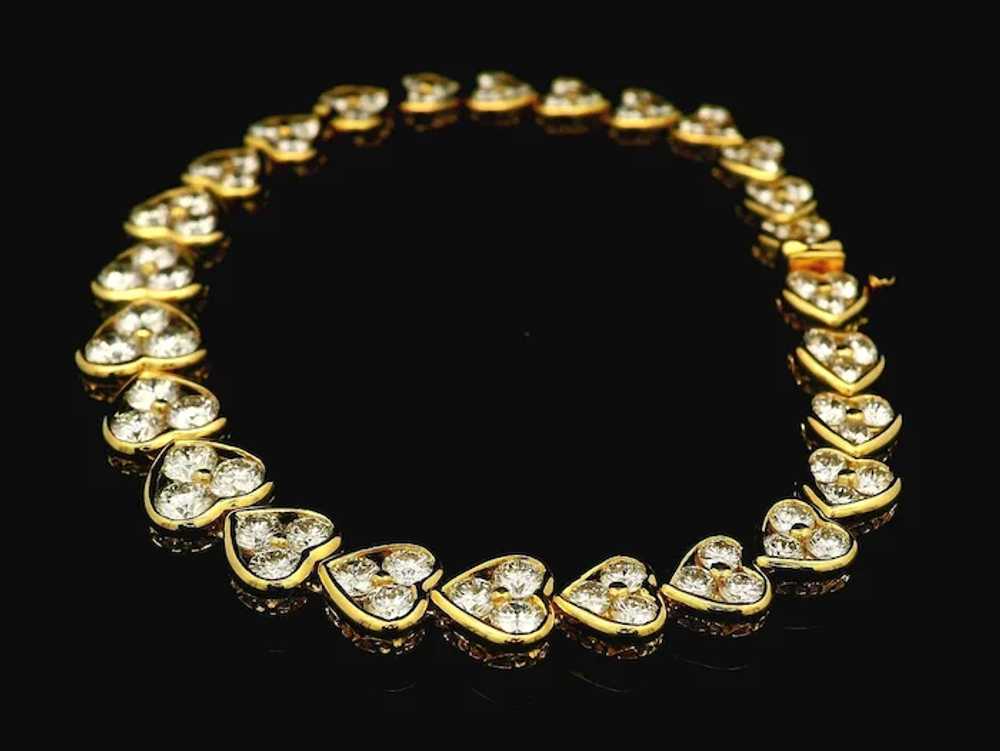 18k Yellow Gold 6.26ctw Fiery Diamond Graduated O… - image 12