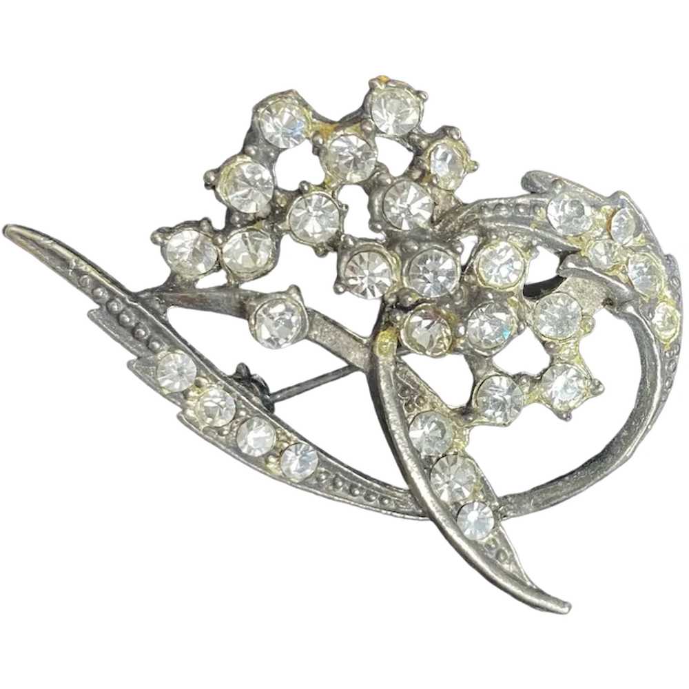 Gorgeous Vintage Rhinestone Brooch - image 1