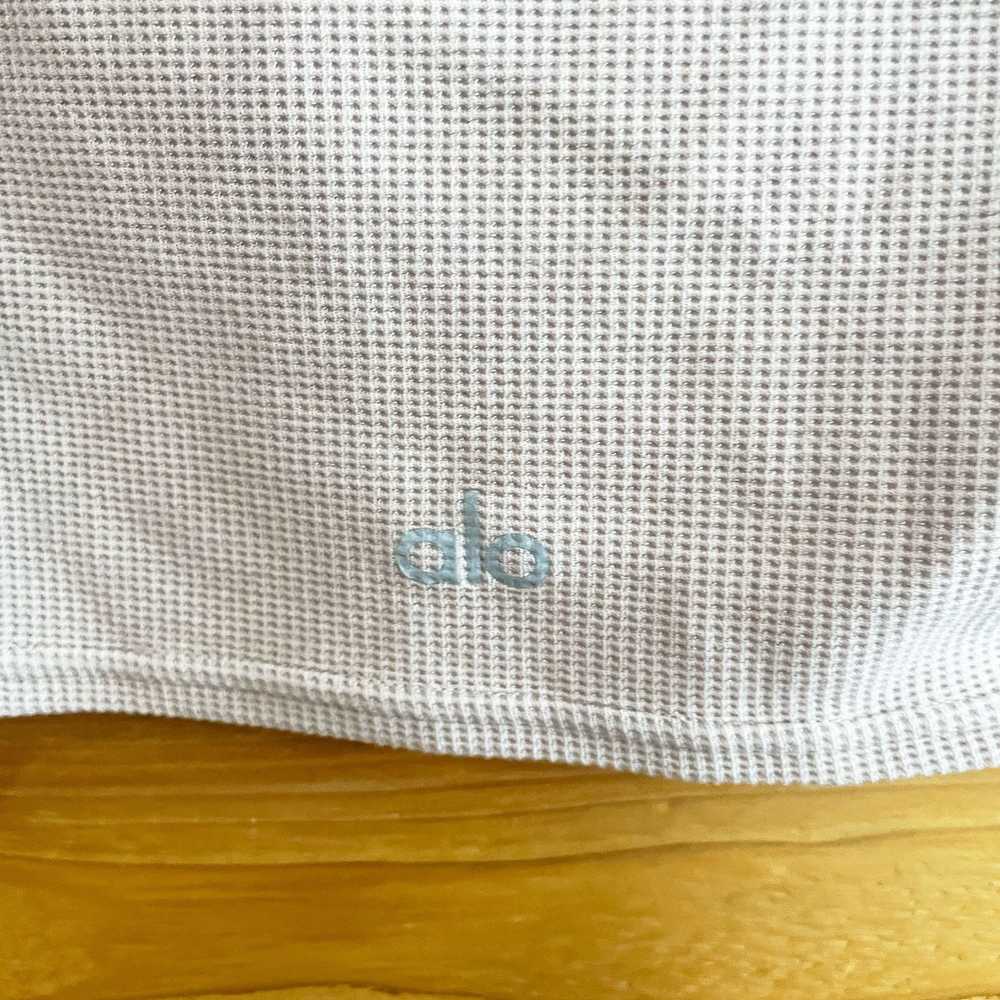 Alo Alo Micro Waffle Siera Short Sleeve Top Women… - image 3