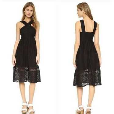 J.O.A Black Eyelet Dress - Small - image 1