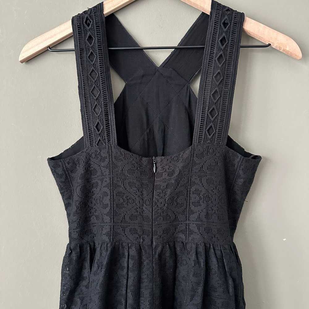 J.O.A Black Eyelet Dress - Small - image 6