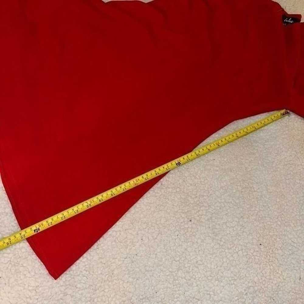 Lulus Women’s Red Bell Sleeve Dress Size Small - image 10