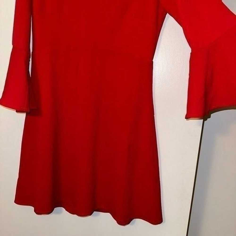 Lulus Women’s Red Bell Sleeve Dress Size Small - image 5