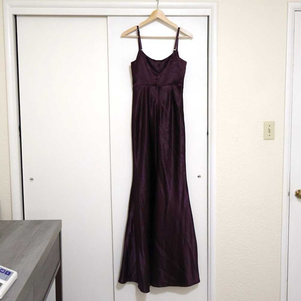 Lulus Make You Shine Dark Purple Satin Mermaid Ma… - image 2