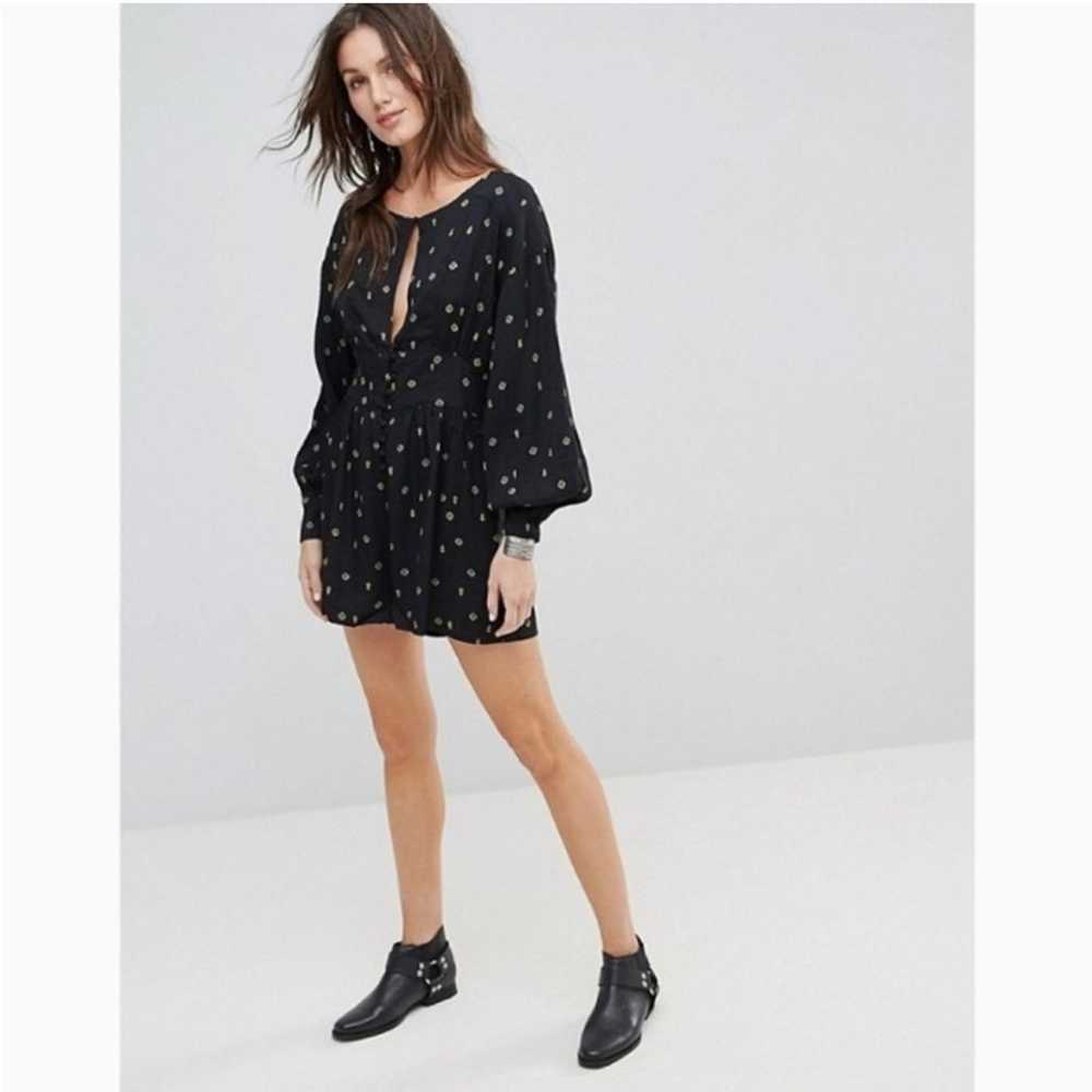 Free People Boho Chic Floral Love Grows Romper - image 4