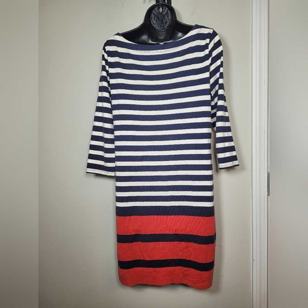 Banana Republic Nautical Theme Striped Dress sz M - image 2