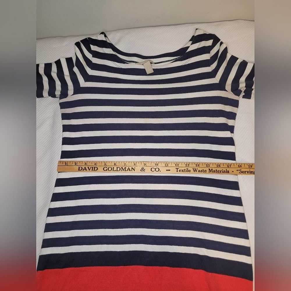 Banana Republic Nautical Theme Striped Dress sz M - image 5