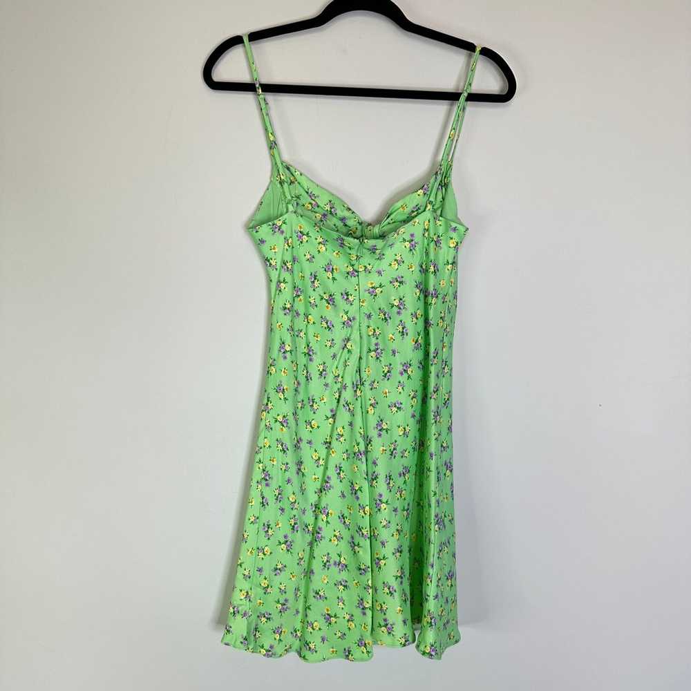 Zara Green Floral Slip Dress - image 4