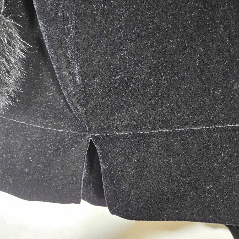 Vtg Lucia Lukken Top XL Classic Black Velvet Butt… - image 6