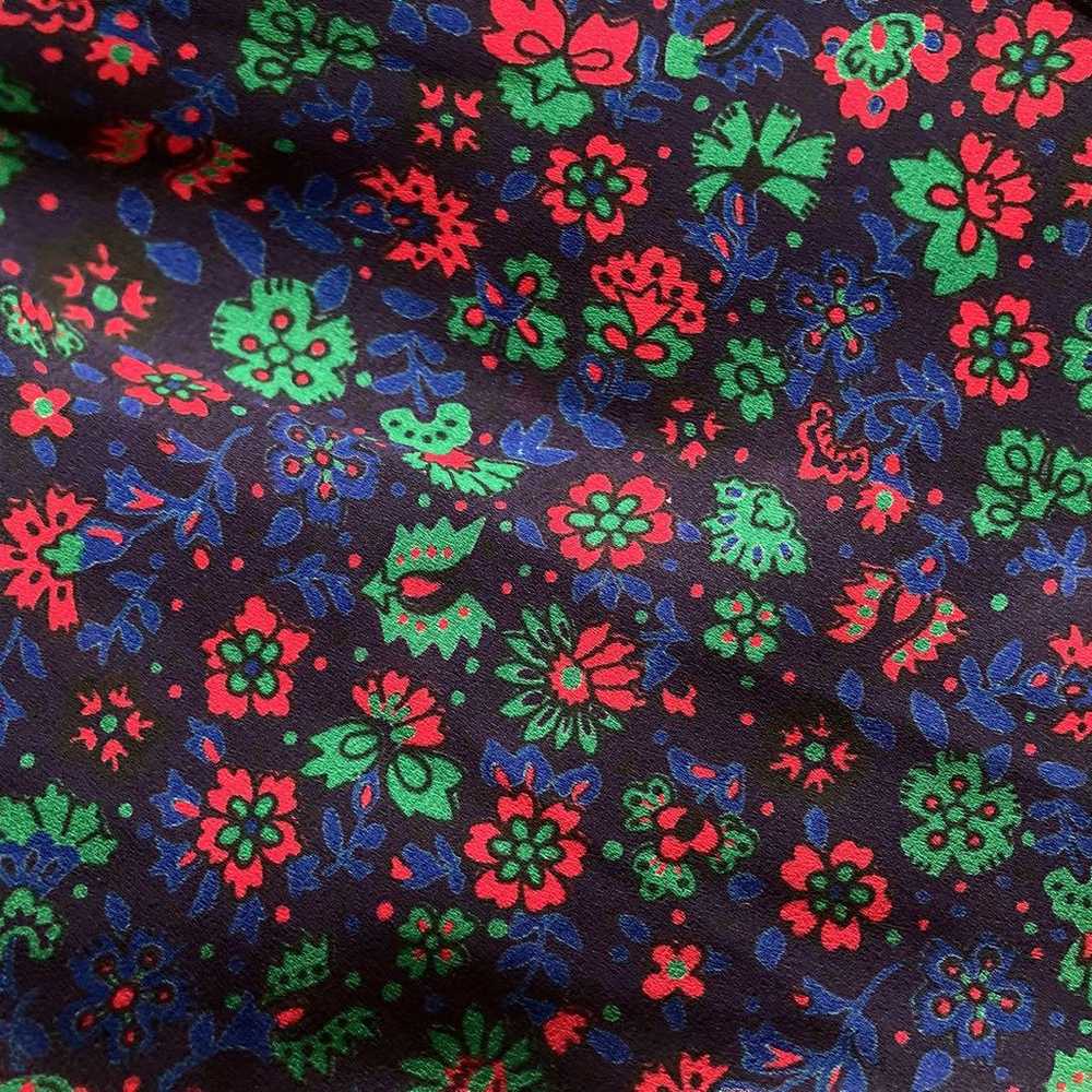 Used retro floral pattern all-over blouse vintage - image 9