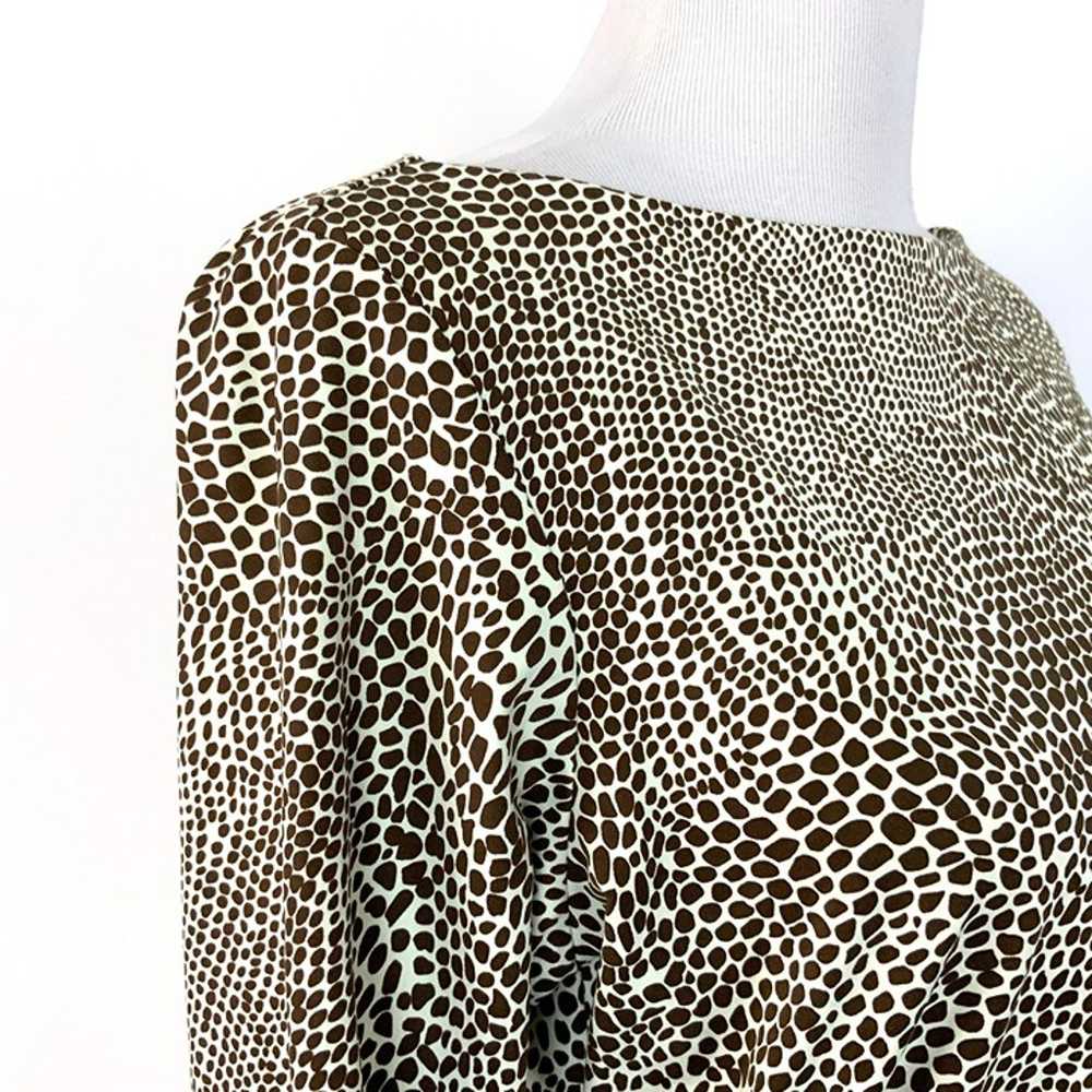 J. McLaughlin Ruched Waist Leopard Animal Print T… - image 9