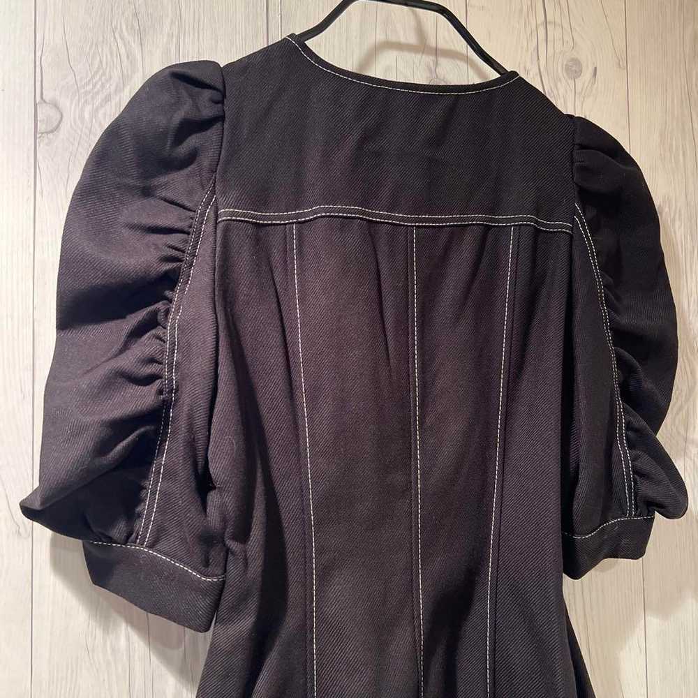 【Excellent Condition】SLY Black Puff Sleeve Mini D… - image 3