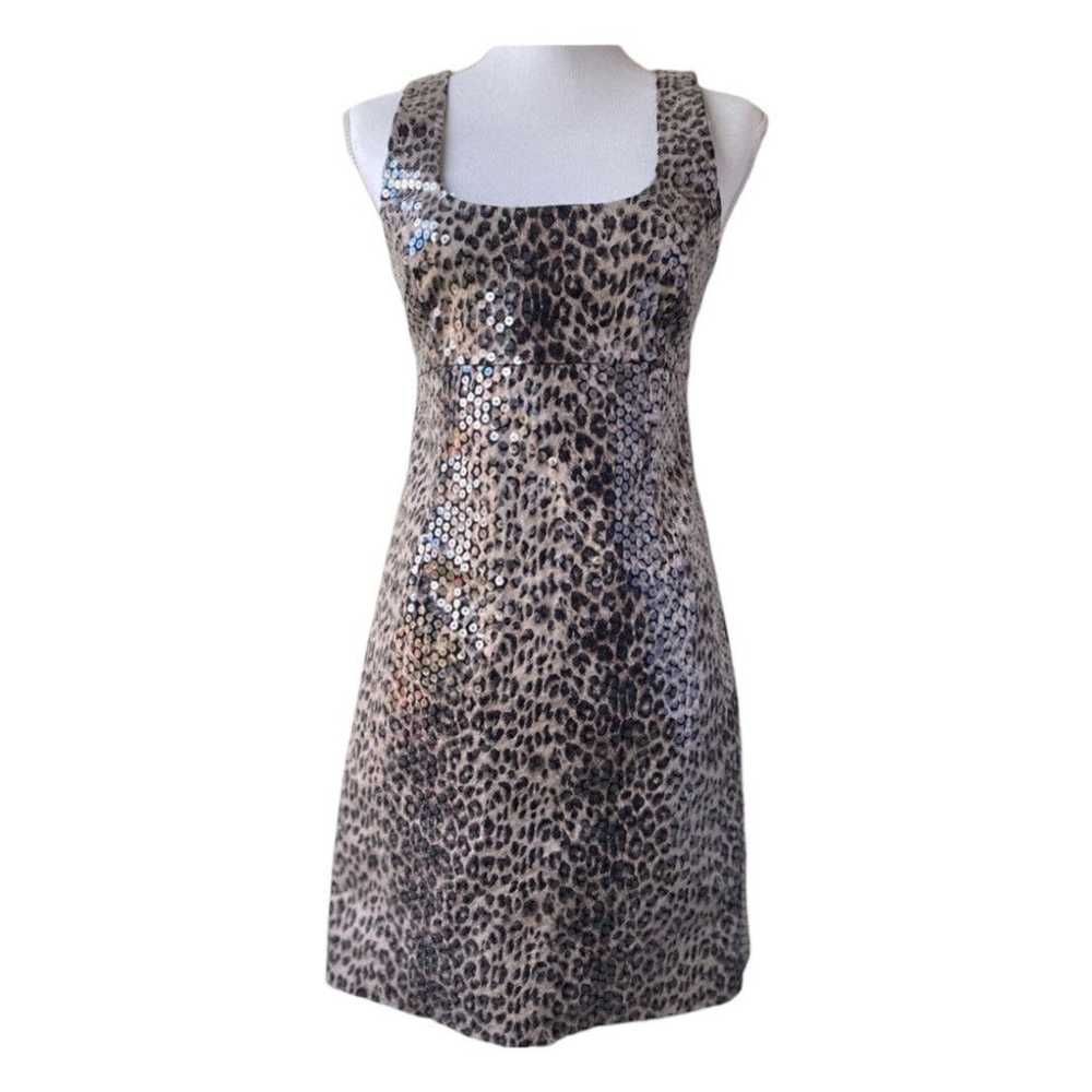 Brand Vintage Olibel Inc Leopard Print Cocktail D… - image 1