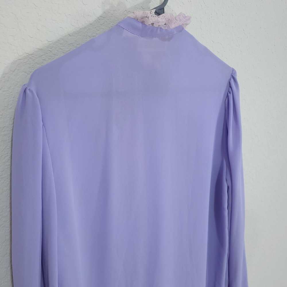 Vintage Blouse Anne French Womens Medium / 10 80s… - image 10