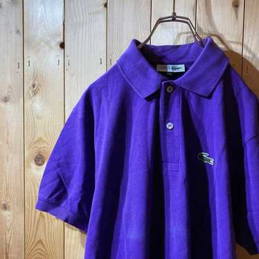 ss3853 LACOSTE Short Sleeve Polo Shirt Purple 4