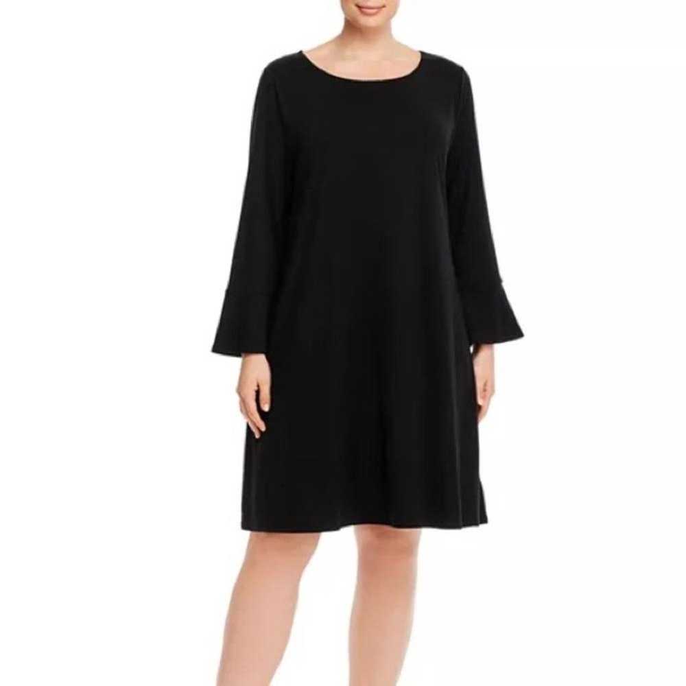 Eileen Fisher Black bell cuff fine tencel jersey … - image 2