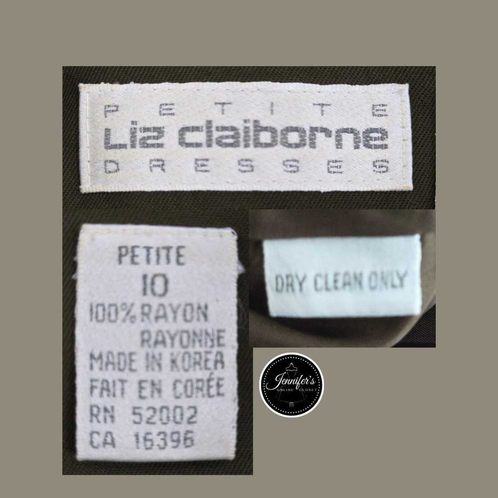 Liz Claiborne Petite Vintage Classic Olive Green … - image 10