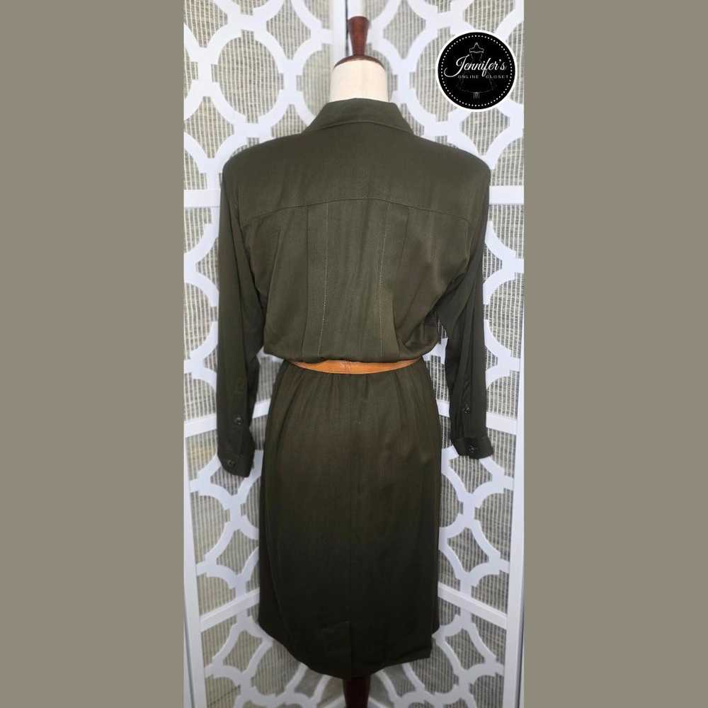 Liz Claiborne Petite Vintage Classic Olive Green … - image 8