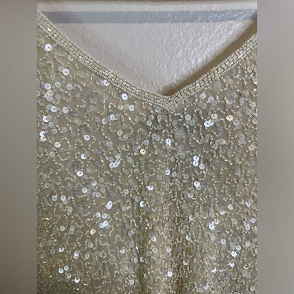 Vintage Papell Boutique Women’s Sequin Beaded Spl… - image 11