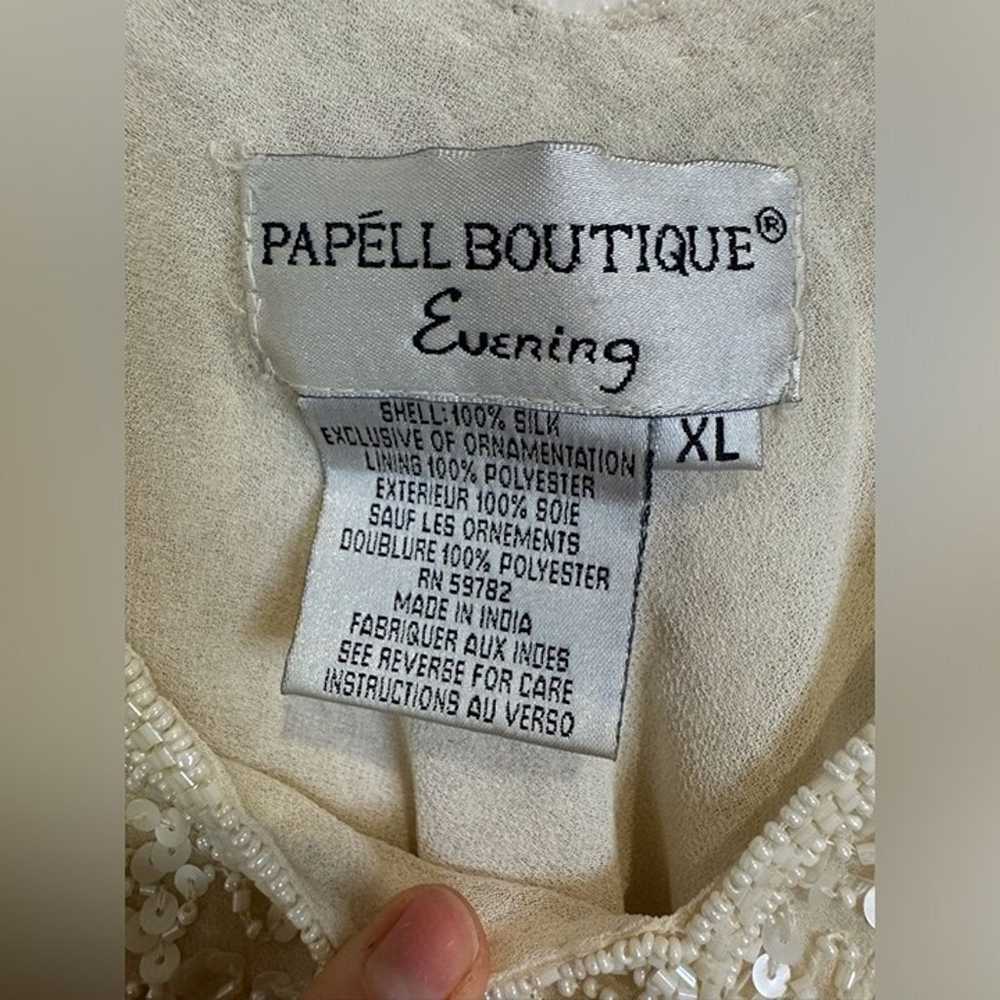 Vintage Papell Boutique Women’s Sequin Beaded Spl… - image 4