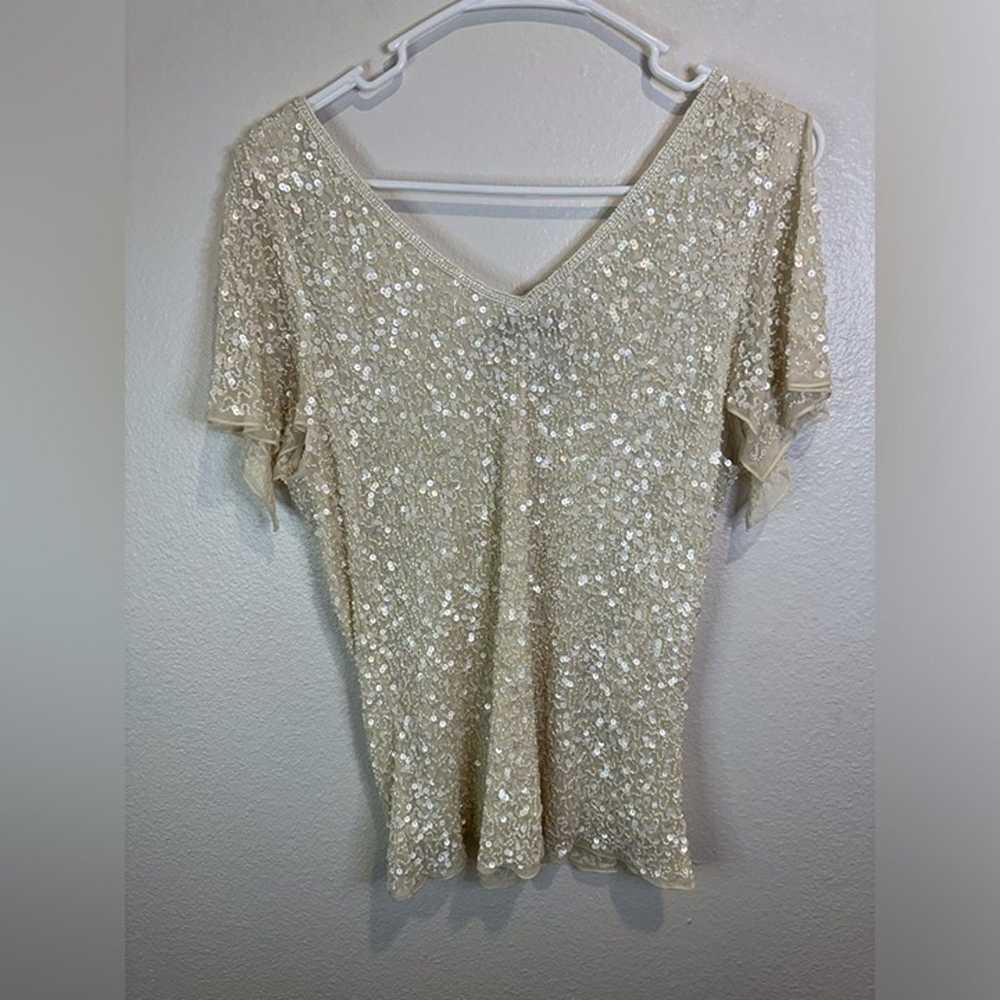 Vintage Papell Boutique Women’s Sequin Beaded Spl… - image 6