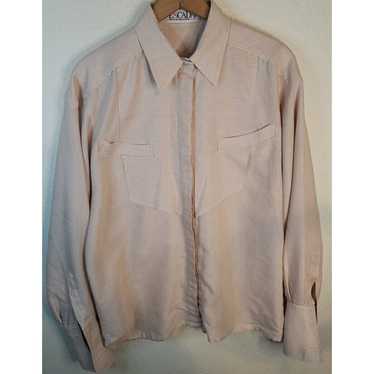 ESCADA VINTAGE Button Up Dress Shirt SIZE 40 12-1… - image 1