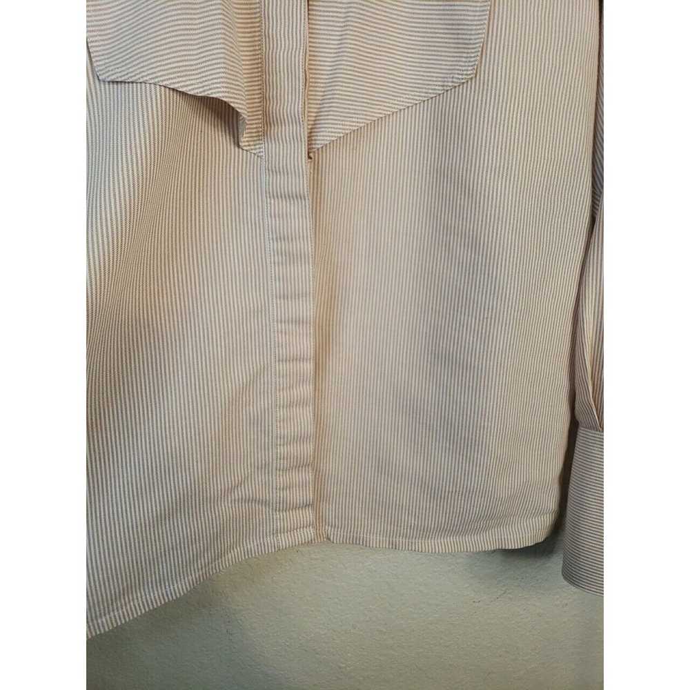 ESCADA VINTAGE Button Up Dress Shirt SIZE 40 12-1… - image 8