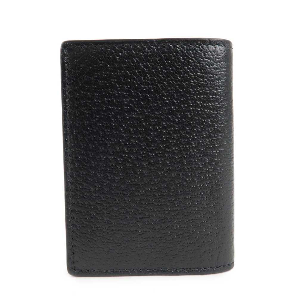 GUCCI GG Marmont Leather Bi-fold Card Case Black … - image 2