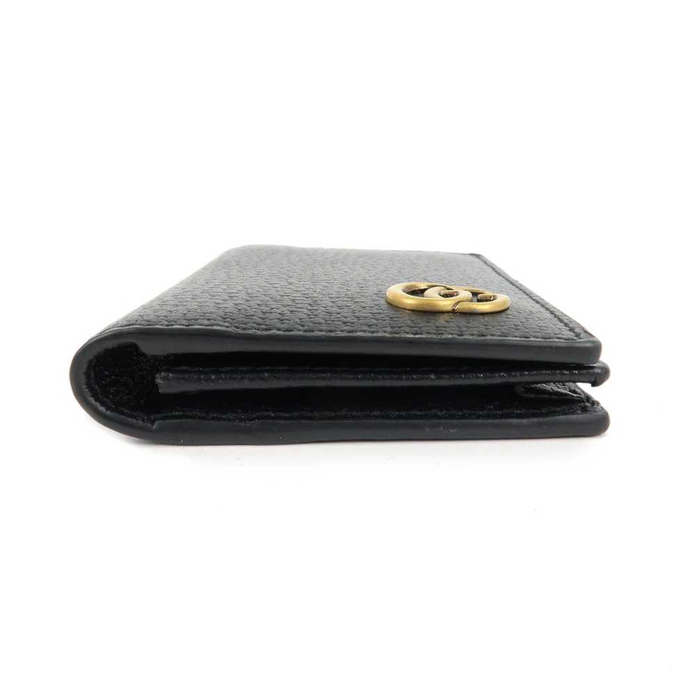 GUCCI GG Marmont Leather Bi-fold Card Case Black … - image 3