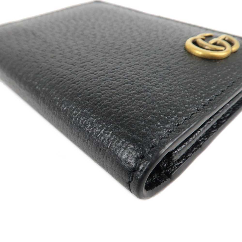 GUCCI GG Marmont Leather Bi-fold Card Case Black … - image 4