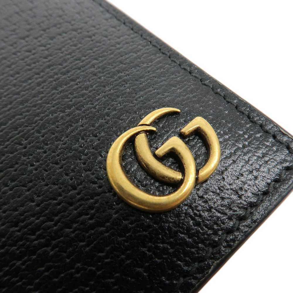 GUCCI GG Marmont Leather Bi-fold Card Case Black … - image 6