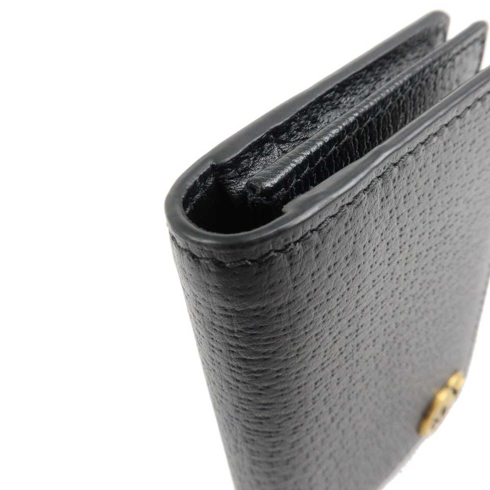 GUCCI GG Marmont Leather Bi-fold Card Case Black … - image 7