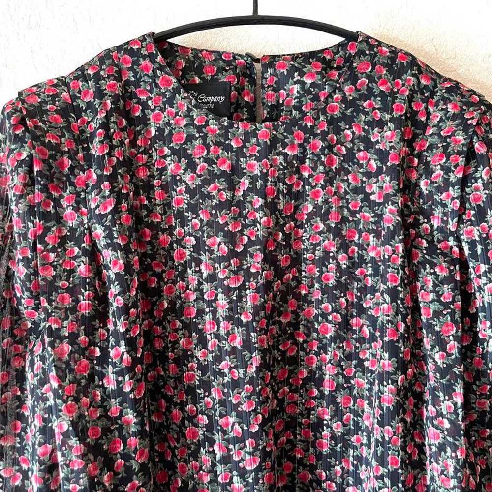 Vintage floral blouse, 90's 80's - image 2