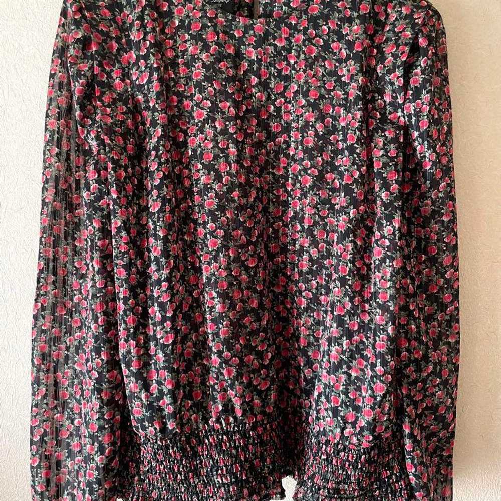 Vintage floral blouse, 90's 80's - image 3