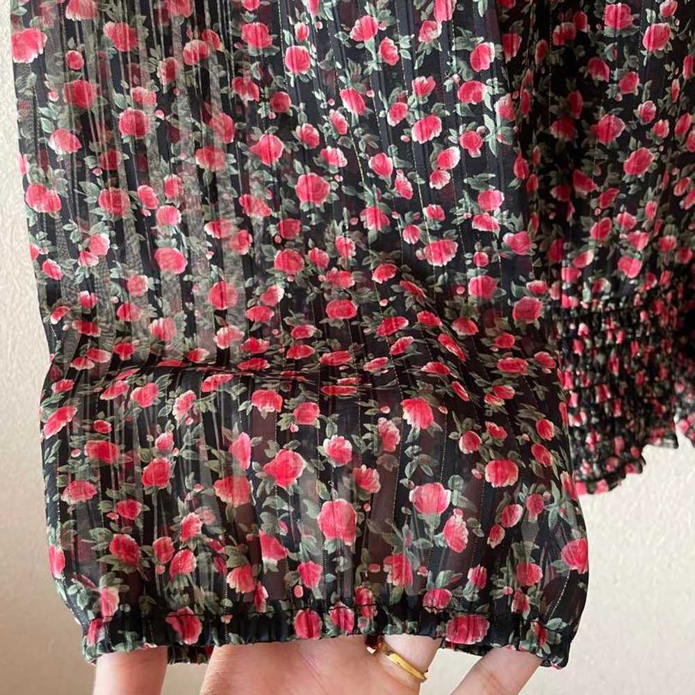 Vintage floral blouse, 90's 80's - image 6